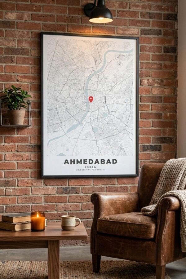 AHMEDABAD_map_wall_poster