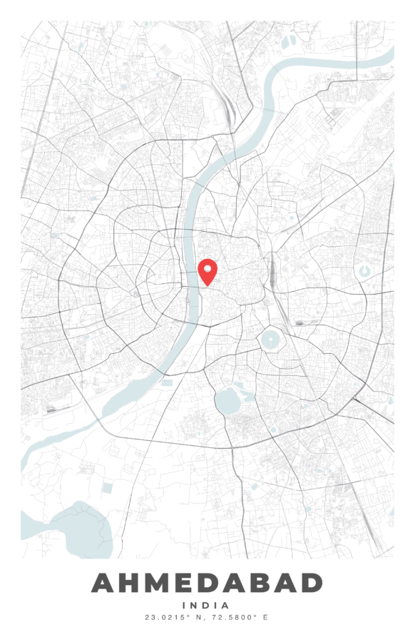 AHMEDABAD City Map Poster