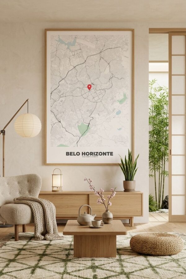 BELO_HORIZONTE_map_wall_poster