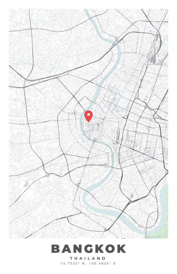 BANGKOK City Map Poster