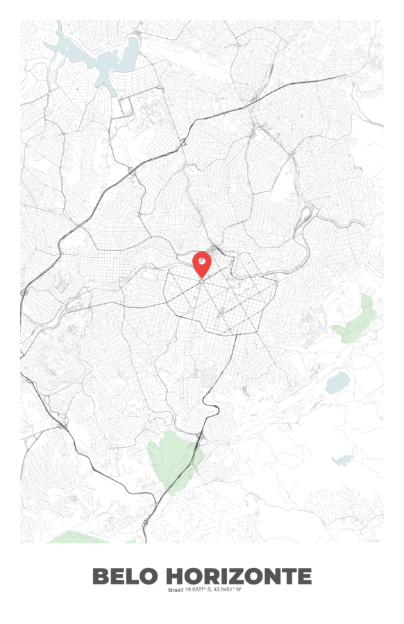 BELO HORIZONTE City Map Poster