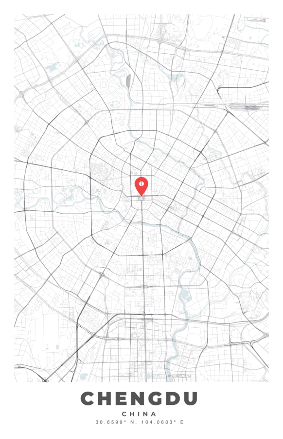 CHENGDU City Map Poster