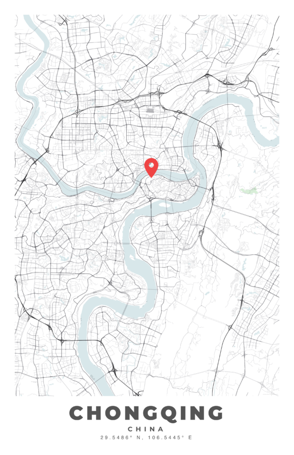 CHONGQING City Map Poster