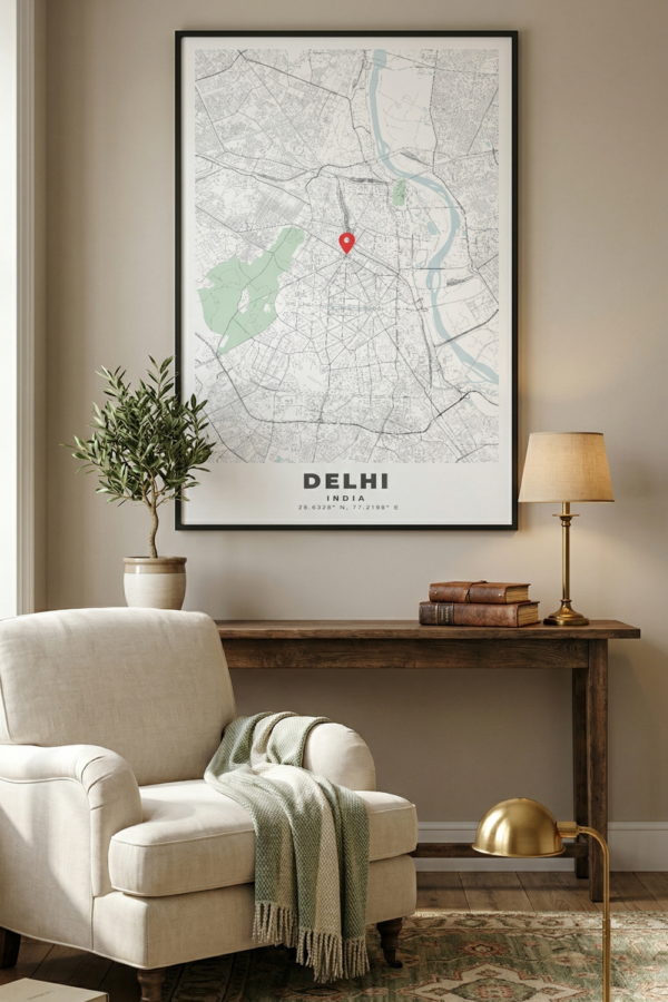 DELHI_map_wall_poster