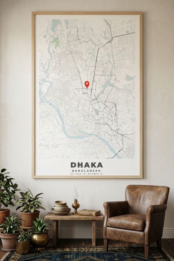 DHAKA_map_wall_poster