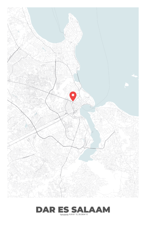 DAR ES SALAAM City Map Poster