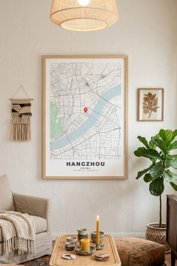 HANGZHOU_map_wall_poster