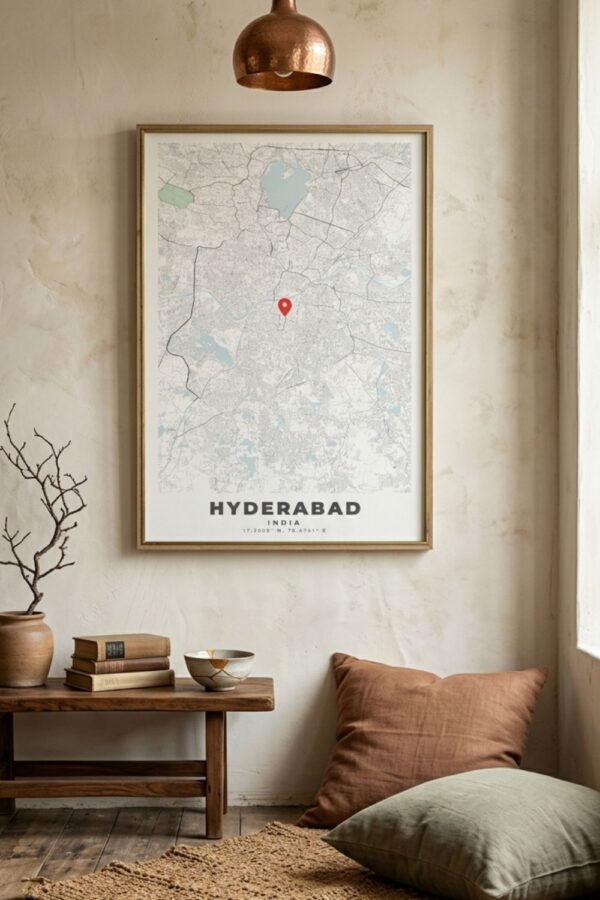 HYDERABAD_map_wall_poster