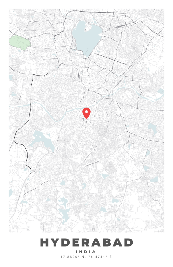 HYDERABAD City Map Poster