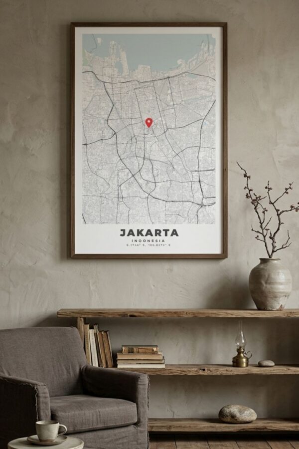 JAKARTA_map_wall_poster