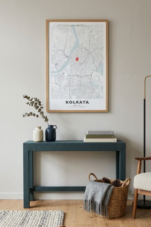 KOLKATA_map_wall_poster