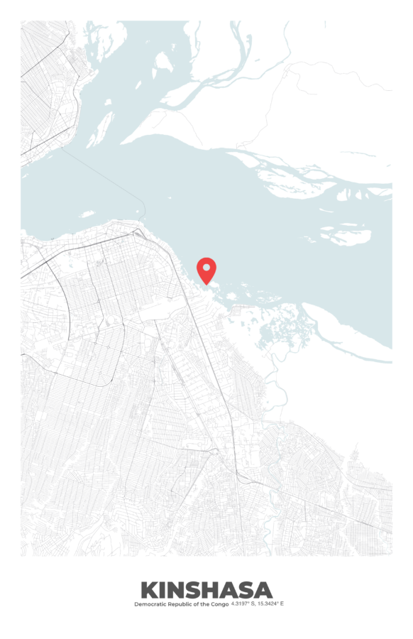KINSHASA City Map Poster