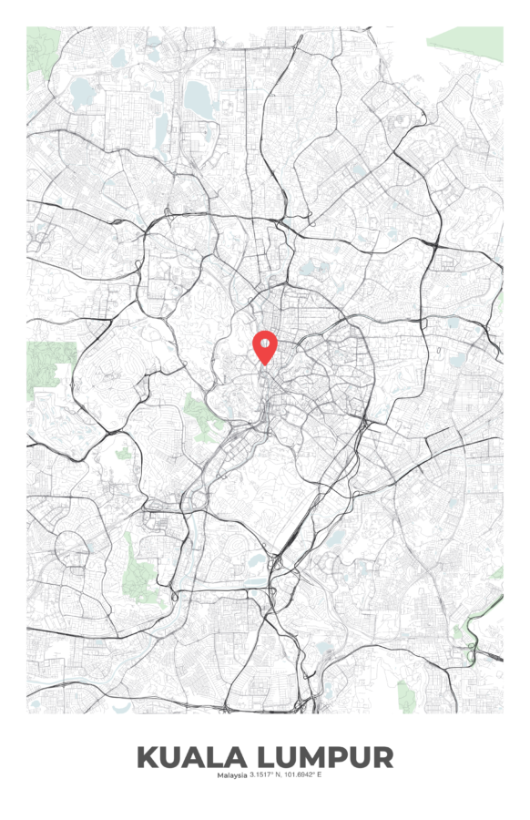 KUALA LUMPUR City Map Poster