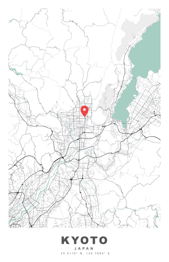 KYOTO City Map Poster