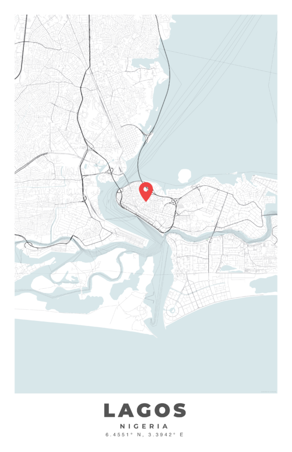 LAGOS City Map Poster