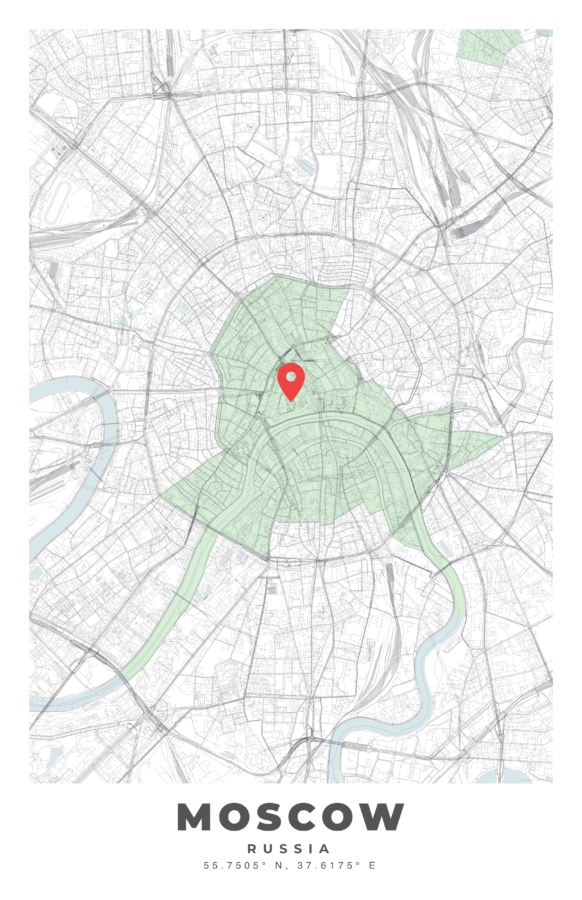 MOSCOW City Map Poster