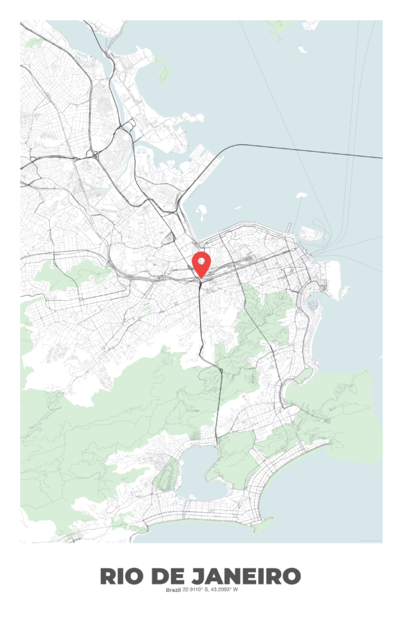RIO DE JANEIRO City Map Poster