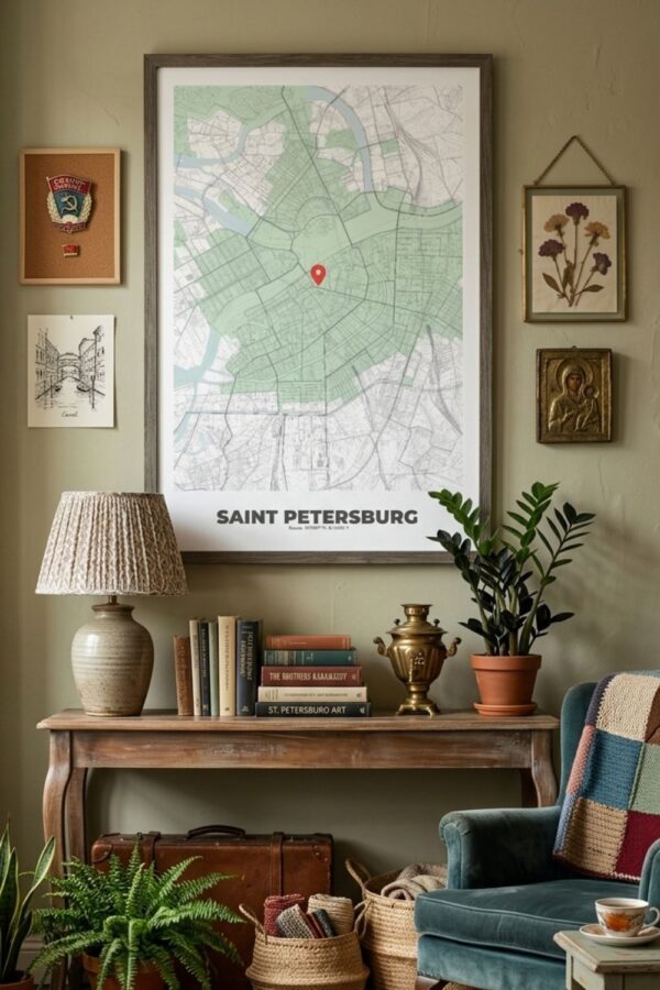 SAINT_PETERSBURG_map_wall_poster