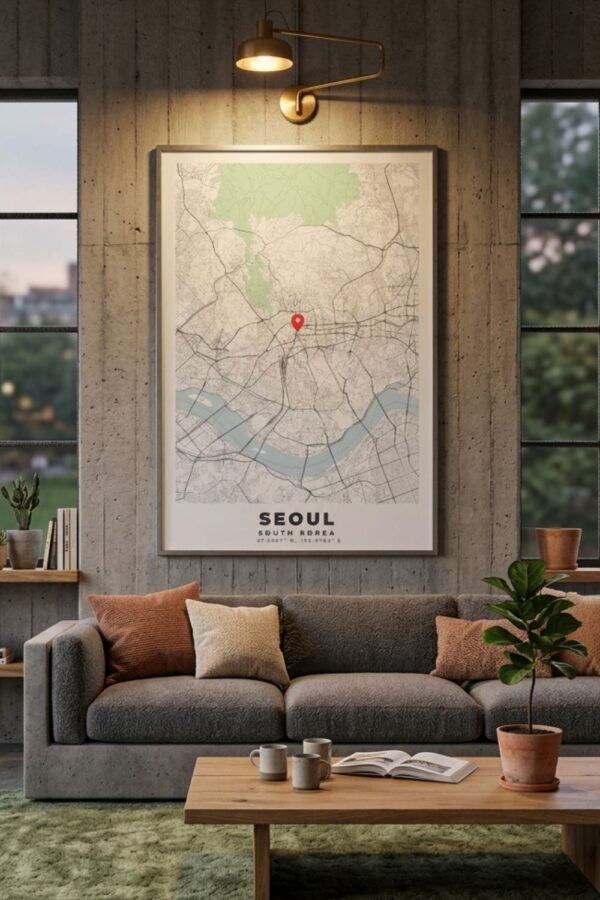 SEOUL_map_wall_poster