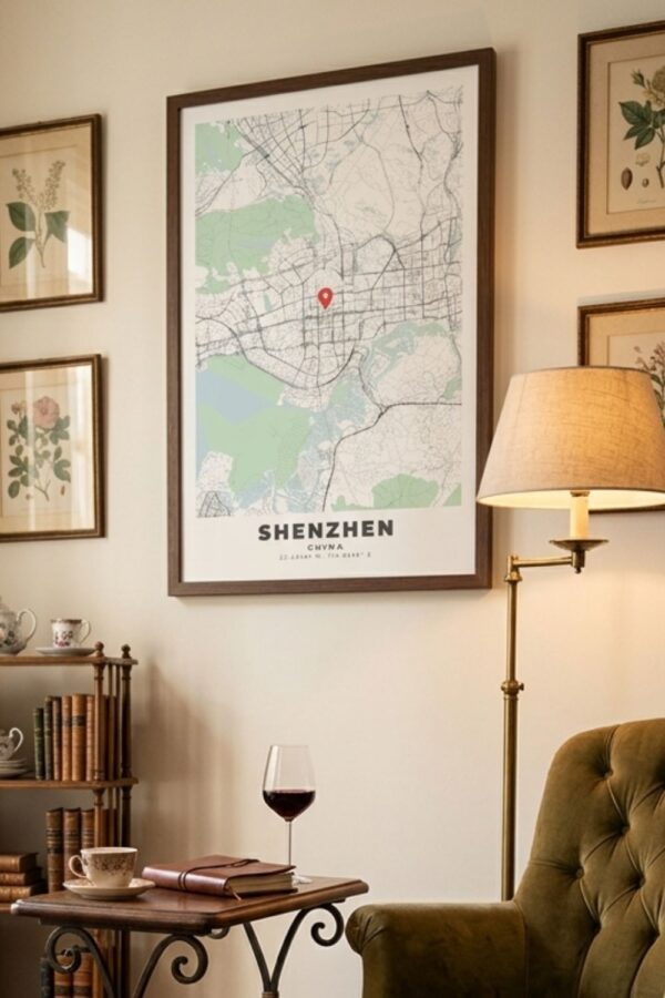 SHENZHEN_map_wall_poster